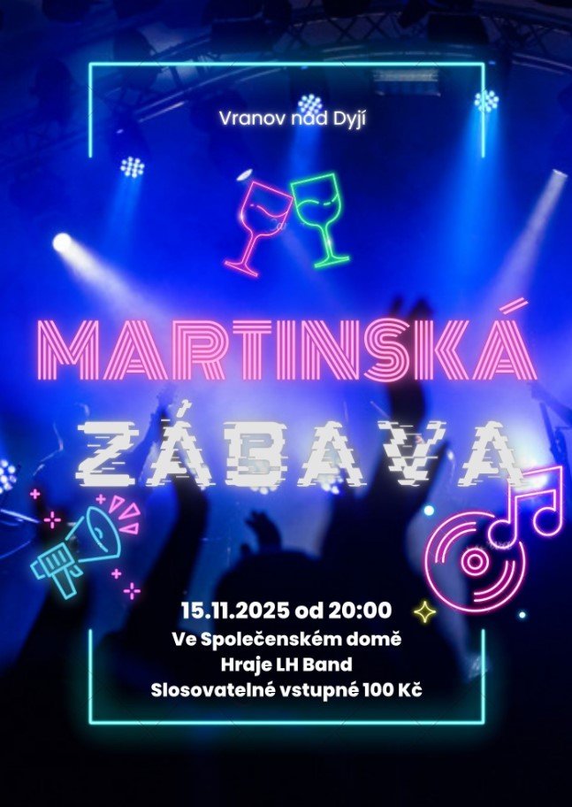 Martinská zábava ve Vranově nad Dyjí