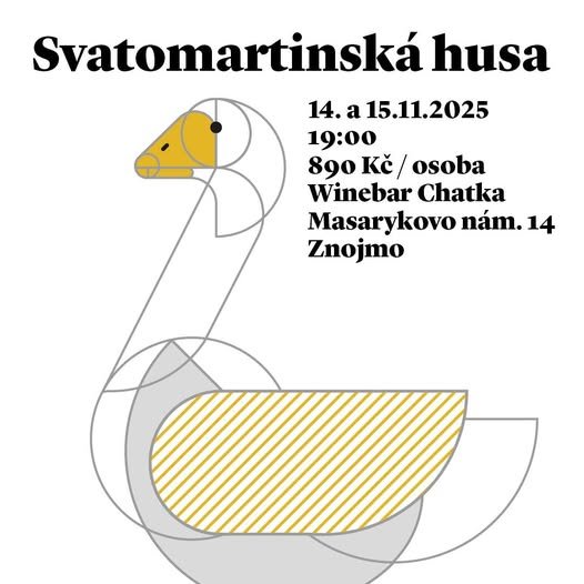 Svatomartinská husa ve Wine bar Chatka