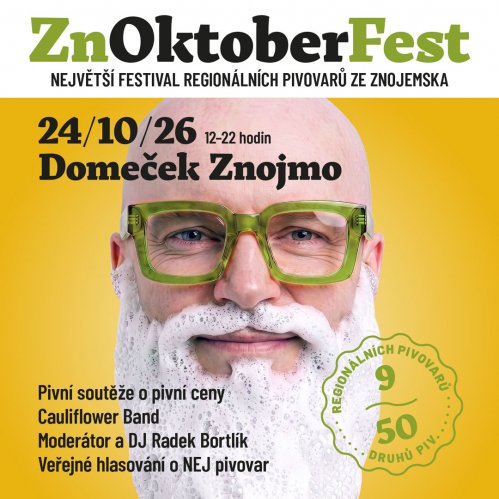ZnOktoberFest 2026: Největší PIVNÍ FESTIVAL na Znojemsku!