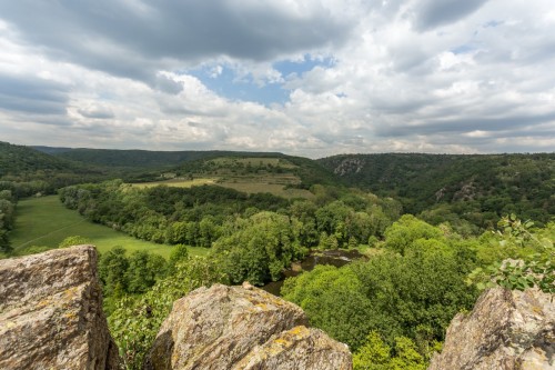 Devět mlýnů - výhled na Šobes