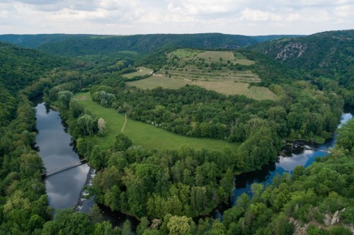 Devět mlýnů - výhled na Šobes