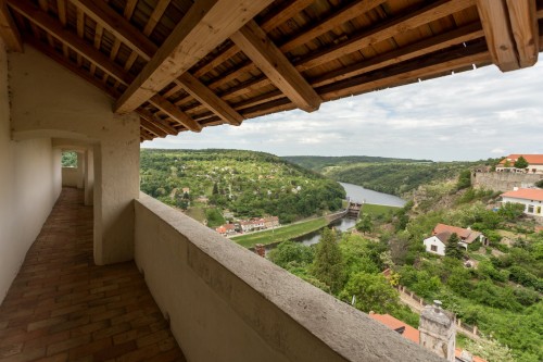 Výhled z ochozu kaple sv. Václava