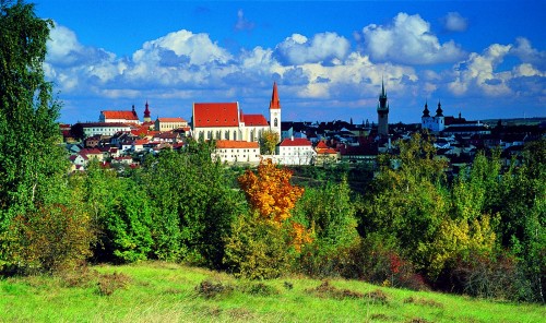 Výhled na panorama Znojma z Kraví hory