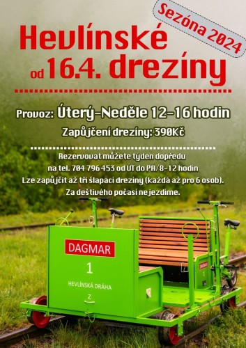 Hevlínské drezíny 2024