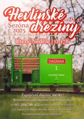 Hevlínské drezíny 2025